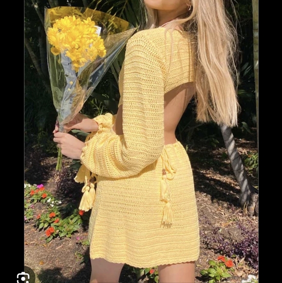 Beginning Boutique Cleo Crochet Dress - Picture 2 of 5